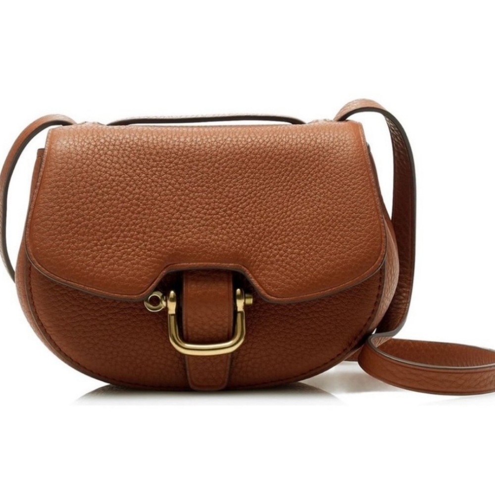 J Crew Brown Leather Mini Rider Crossbody